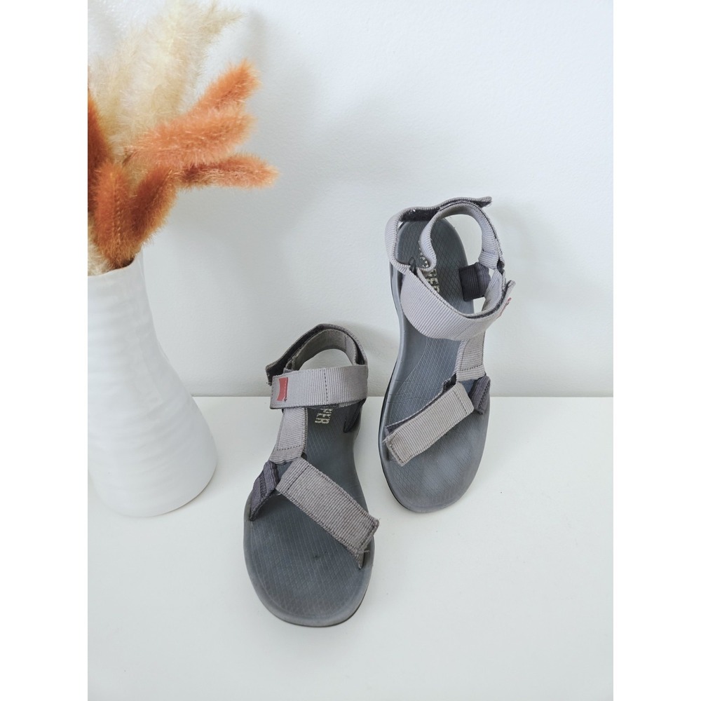 Camper Match Women's Gray Adjustable Sporty Sandals Gorpcore US 9/EU 40